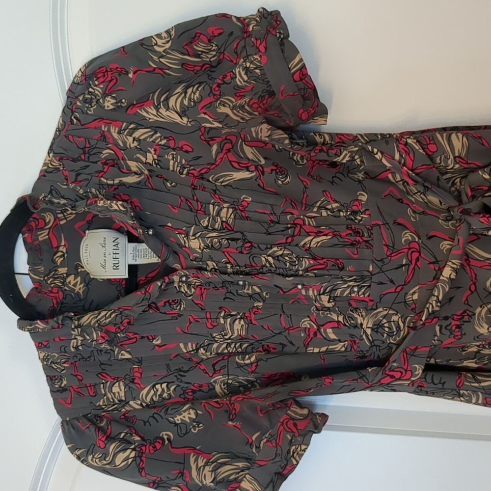 Anthropologie Big Band Dress by Mise en Scene by Ruffian EUC 2